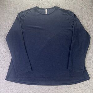 Lululemon Shirt Mens Extra Large Blue Crewneck Long Sleeve Pima Cotton Casual